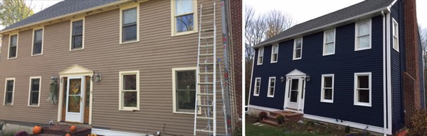 Before & After House Painting in Northborough, MA (1)