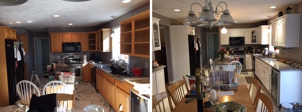 Before & After Cabinet Refinishing in Framingham, MA (1)