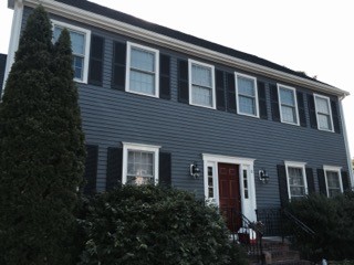 Before and After Exterior House Painting in Westwood, MA