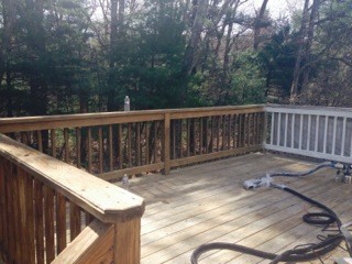 Before Deck Painting in Framingham, MA