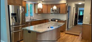 Before and After Cabinet Refinishing Services in Marlborough, MA (1)